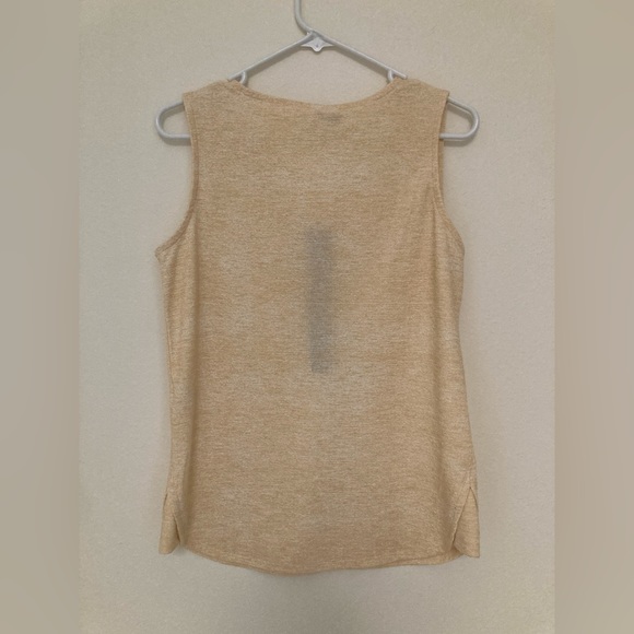 LuLaRoe Rachael V-Neck Zipper Sleeveless Top — yellow, black/gold zip, size XXS - Picture 2 of 8